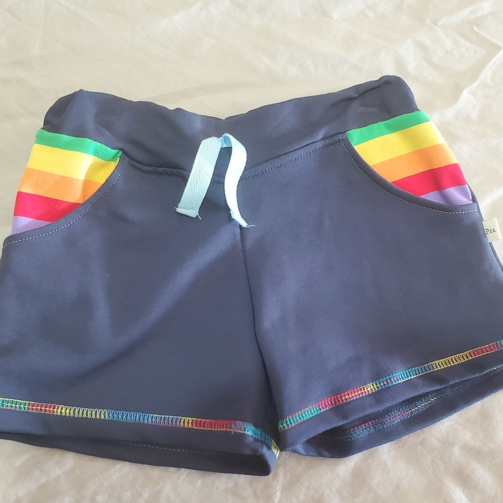 Rainbow Stripe Kids Shorts